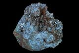 Light-Blue Shattuckite with Dioptase - Tantara Mine, Congo #134022-1